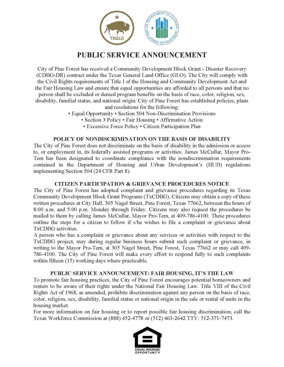 https://cityofpineforest.com/images/images_mi/mi_250_17a_Civil_Rights_Public_Notice_City_of_Pine_Forest_1352902479_8059.jpg